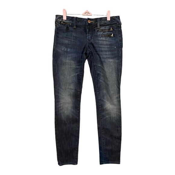 Gap 1969 Jeans Womens Size 26/2A Always Skinny Low Rise Original Fit Dark Denim - Picture 2 of 5